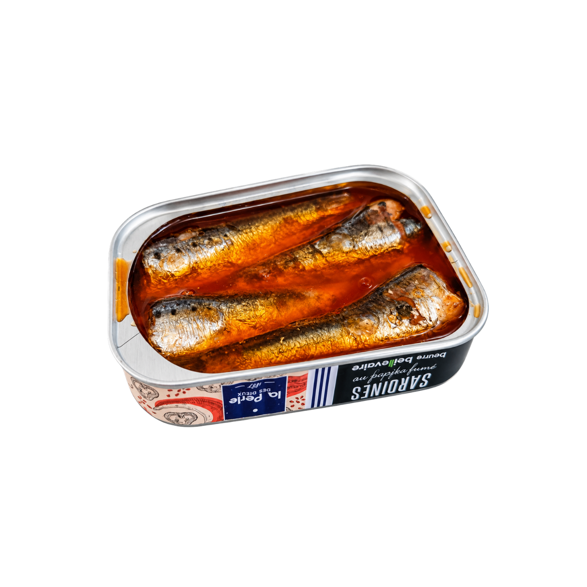 Sardinen in Fassbutter mit geräuchertem Paprika| La Perle des Dieux | Frankreich