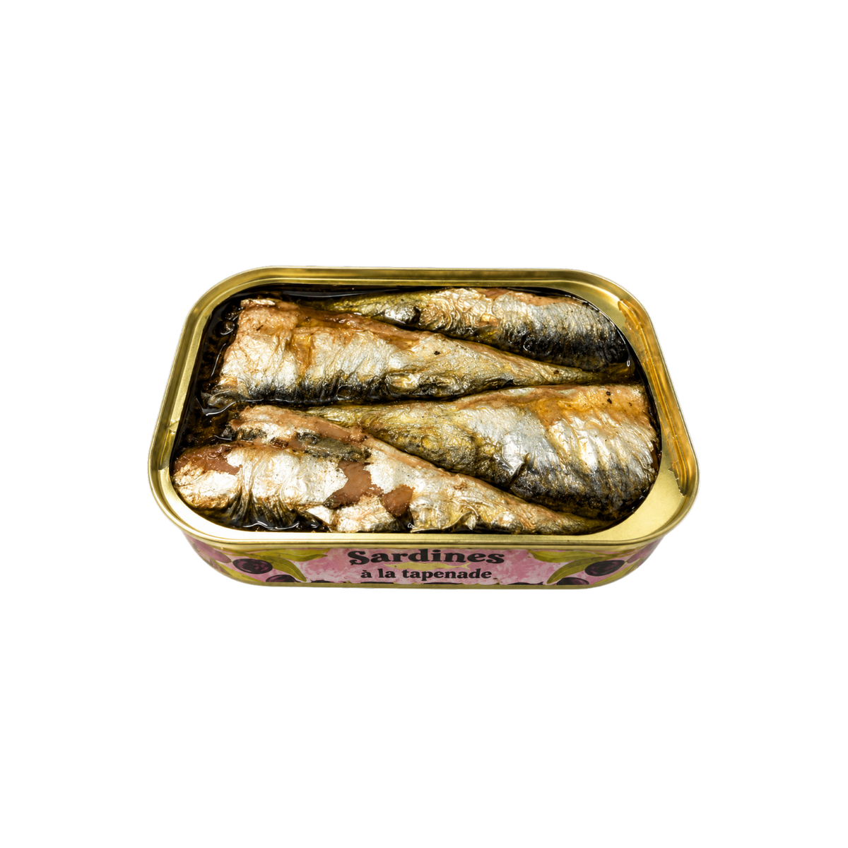 Sardinen | schwarzer Tapenade| La Belle-Iloise | Quiberon | Frankreich