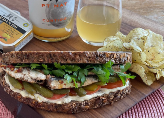 Sardinen Sandwich mit kandierter Zitrone & Chili