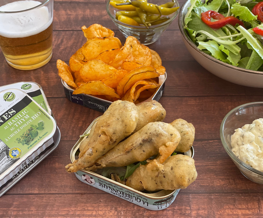 Fish & Chips Sardinen.Bar style!