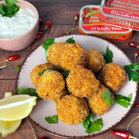Knusprige Sardinenkroketten