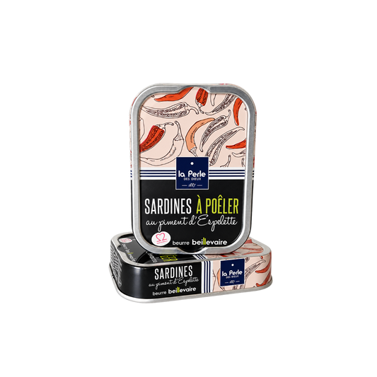 Sardinen in Fassbutter mit Piment d’Espelette | La Perle des Dieux | Frankreich