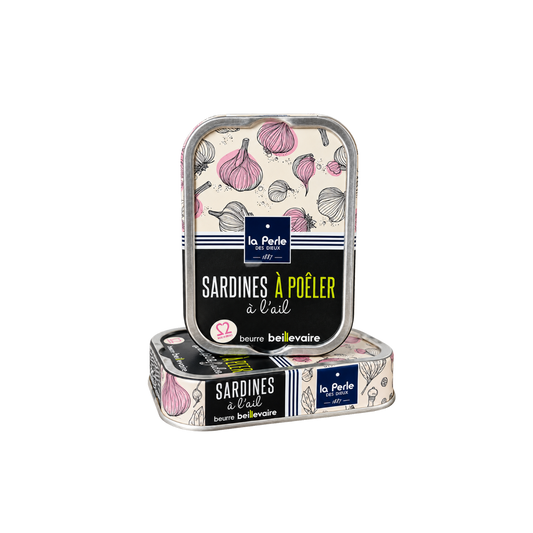 Sardinen in Fassbutter mit Knoblauch | La Perle des Dieux | Frankreich