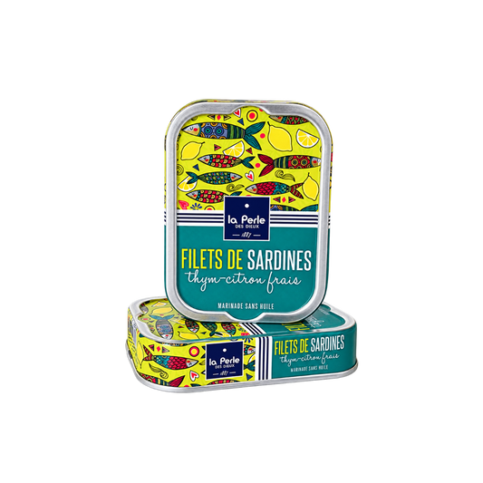 Sardinenfilets | thymian und zitrone | La Perle des Dieux | Frankreich,