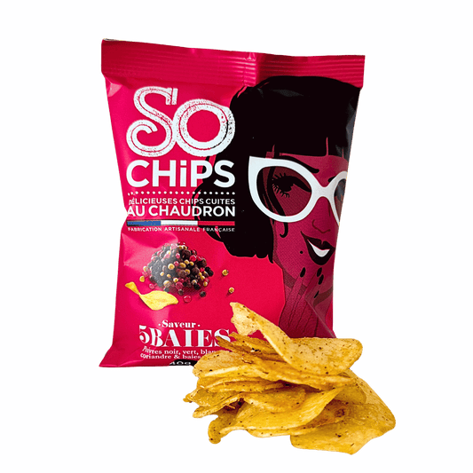 Chips Pfeffer und Beeren | 40g | SO CHIPS | Frankreich