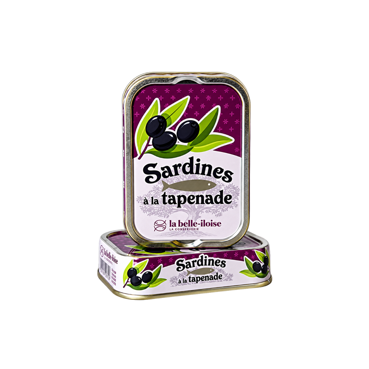 Sardinen | schwarzer Tapenade| La Belle-Iloise | Quiberon | Frankreich